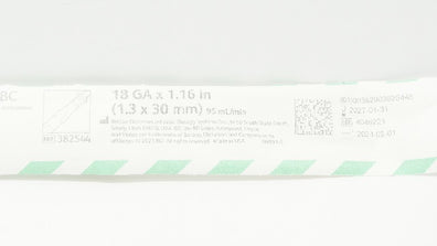 BD 382544 Insyte Autoguard BC Shielded IV Cath. 18GA x 1.16inch 95mL/min